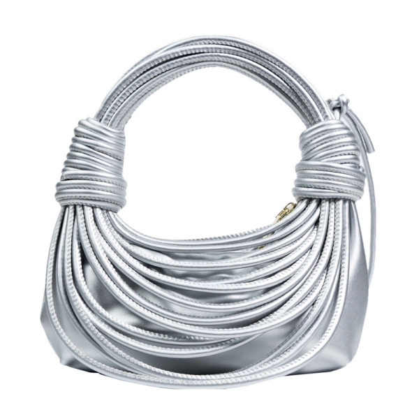 Fashion creative personality multi-color women's bag woven handbag net red knotted diagonal bag KH908