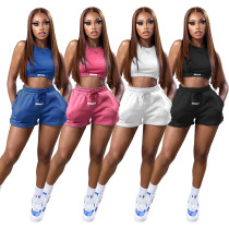 Casual Fashion Solid Color Label Set of Two