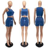 Casual Fashion Solid Color Label Set of Two