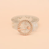 Simple and versatile rivet plastic women's belt  LX652426193850