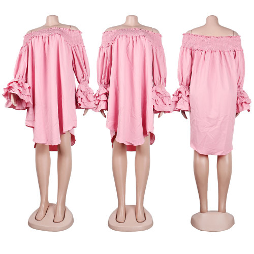 Slim Fit Off Shoulder Dress