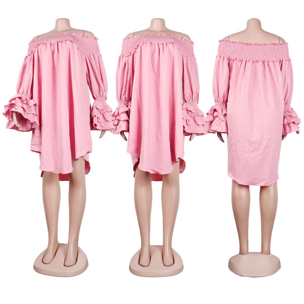 Slim Fit Off Shoulder Dress