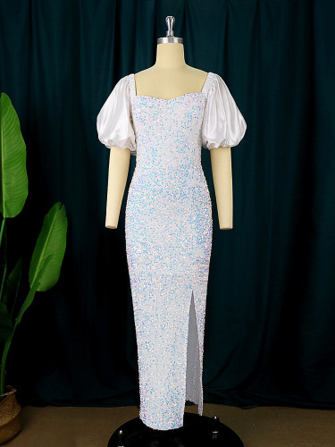 Plus Size Women's Sexy Dresses Sequin Pack Hip Dress Birthday Party Cocktail Dresses