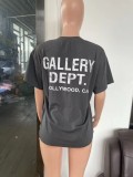 Loose Street Letters Print T-Shirt