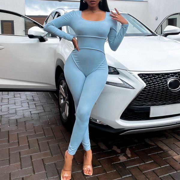 Autumn and winter new jumpsuit fashion slim slim bodysuit