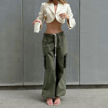 Corset Tie Rope Cargo Pants Fashion Casual Women's Loose Straight High Waist Large Size Casual Pants Corset Tie Rope Cargo Pants Fashion Casual Women's Loose Straight High Waist Large Size Casual Pants