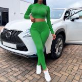 Fashion Casual Suit Double Open Zipper Pants Set