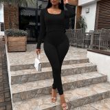 Autumn and winter new jumpsuit fashion slim slim bodysuit