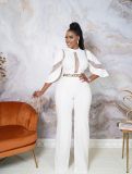 Mesh Panel Sexy Jumpsuit