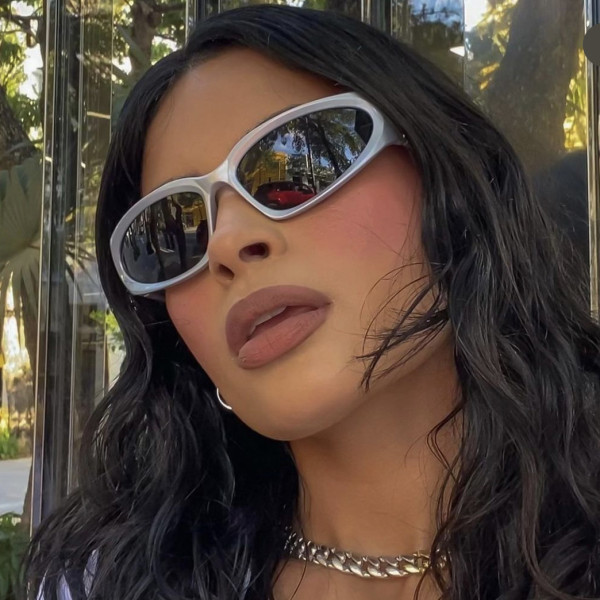 Sunglasses Steampunk Goggles Futuristic Sports Y2K Millennial Babes Sunglasses