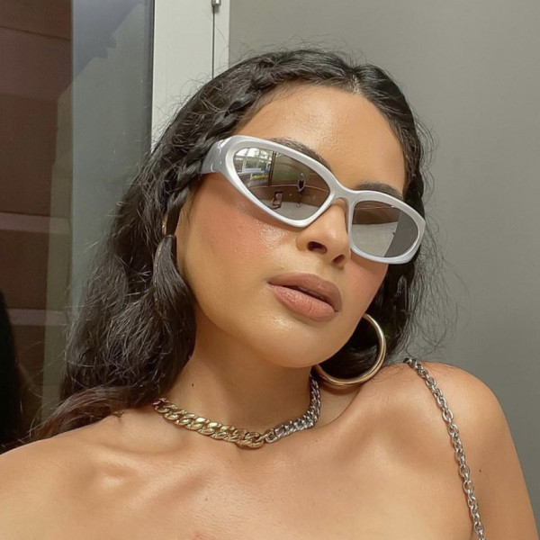 Sunglasses Steampunk Goggles Futuristic Sports Y2K Millennial Babes Sunglasses