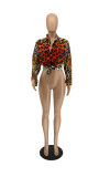 autumn winter printed shirt long sleeve top