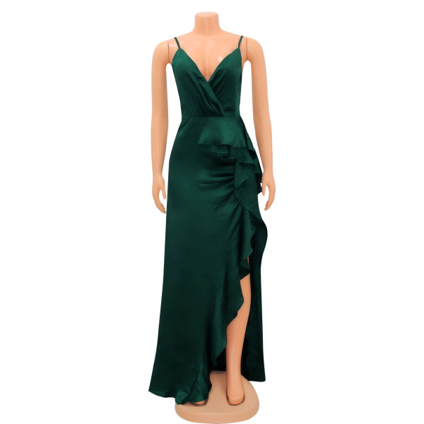 Ladies Fashion Sexy Ladies Sling Irregular Dress