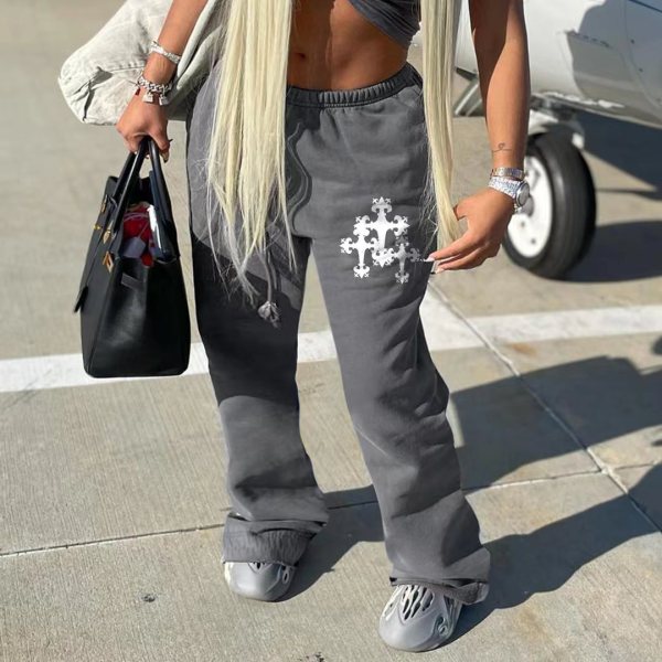 Street Babes Fashion Trend Printed Athleisure Sweatpants