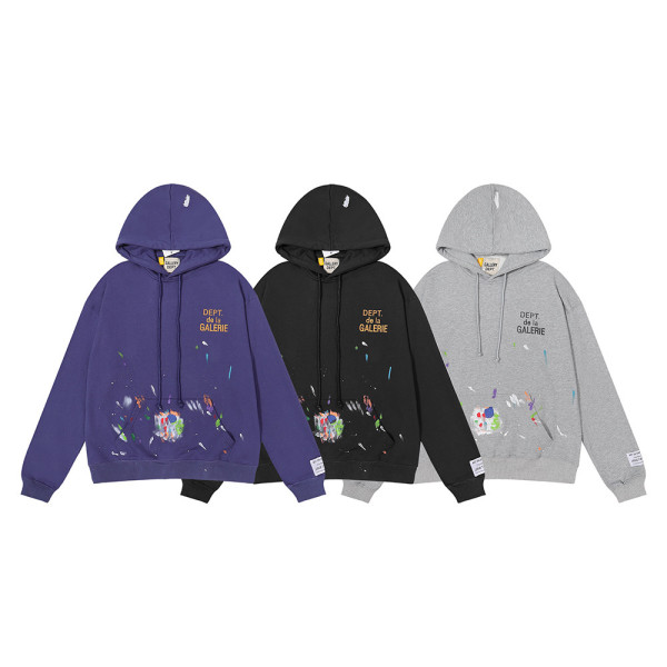 Net red same style hand-painted design graffiti hooded sweater