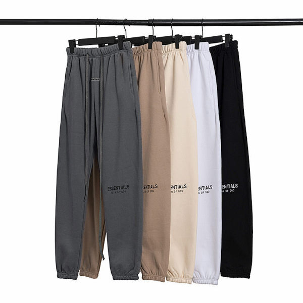 Double Line Sports Pants Couple Loose Men's Casual Reflective Letter Sweatpants CY-J573