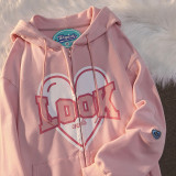 hooded sweater women's cardigan loose design coat