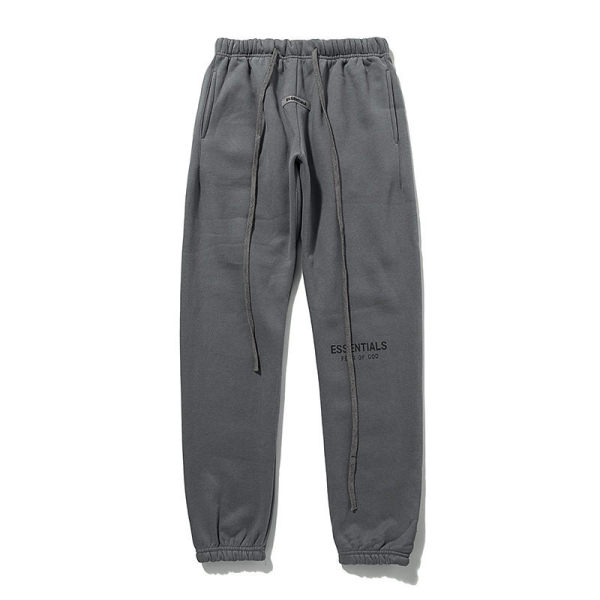Double Line Sports Pants Couple Loose Men's Casual Reflective Letter Sweatpants CY-J573