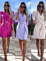 Blazer Dress with Belt