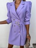 Blazer Dress with Belt