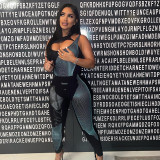 Skinny Printed Crossover Bodysuit Trousers Athleisure Set