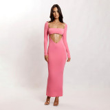 Fashionable one-shoulder temperament slim sexy hip-lifting dress