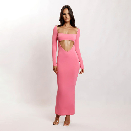 Fashionable one-shoulder temperament slim sexy hip-lifting dress