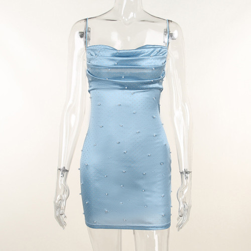Fashion sexy sling hot diamond nightclub dress
