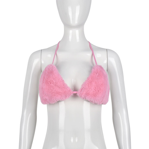 Wrap Breast Sexy Plush Tube Top Women's Top
