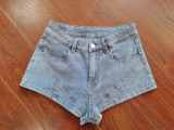 Denim casual suit stretch shorts denim suit