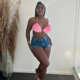 Wrap Breast Sexy Plush Tube Top Women's Top