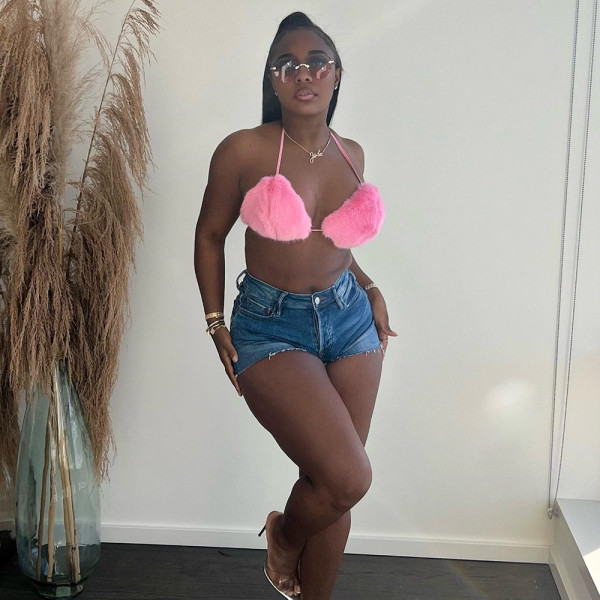Wrap Breast Sexy Plush Tube Top Women's Top