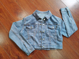 Denim casual suit stretch shorts denim suit