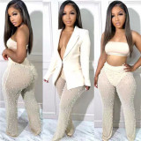 Women's fashion suit mesh Stud Set