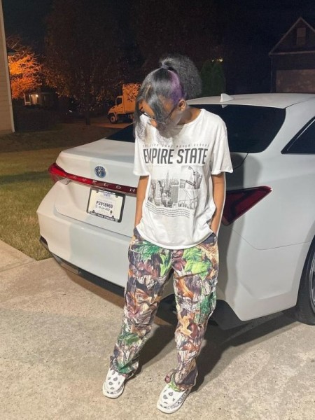 Trendy Leaf Print Straight High Waist Pocket Multicolor Cargo Pants SMJR1096
