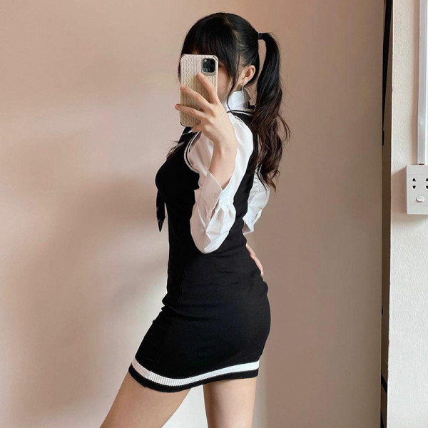 Plus Size Women's Personality Long Sleeve Line Sports Suit