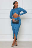 Solid Color Sexy Strappy Tight Hip Dress