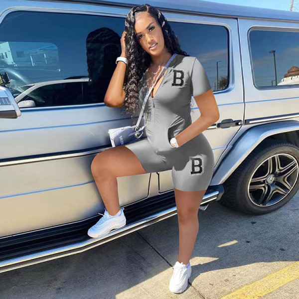 Fashion Two Piece Casual Print Spring Summer Suit
