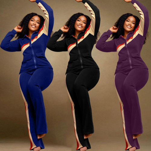 Athleisure Fashion Two Piece Pocket Suit