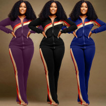 Athleisure Fashion Two Piece Pocket Suit