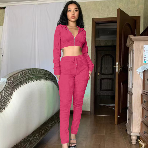 Staff Towel Bra Chain Hooded Two-Piece Set