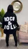 Women's Cardigan Button Down Lapel Pocket Rock Fringe Denim Jacket LD83142