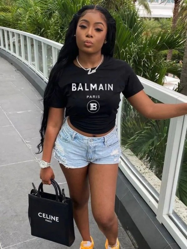 Print Crew Neck Short Sleeve Women's T-Shirt