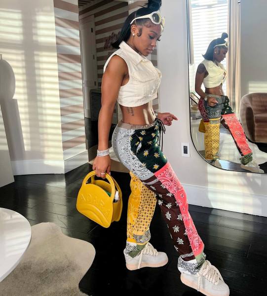printed trousers