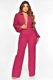 Fashion shirt collar perspective Chiffon knit Jumpsuit