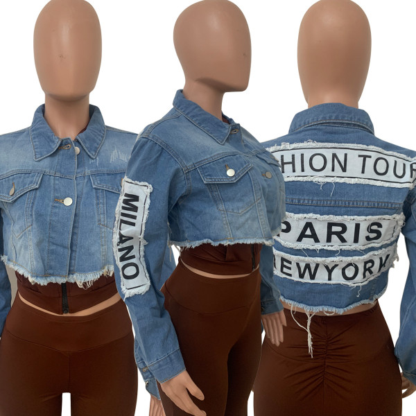 mini denim jacket