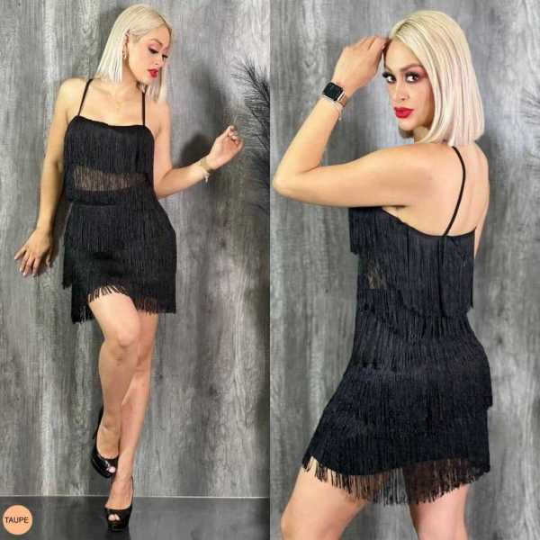 Casual tassel sexy suspenders casual two-piece set