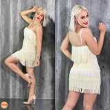 Casual tassel sexy suspenders casual two-piece set