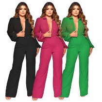 Fashion shirt collar perspective Chiffon knit Jumpsuit Fashion shirt collar perspective Chiffon knit Jumpsuit