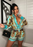 Commuter Casual Printed Two-Piece Set